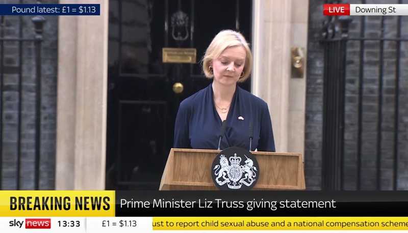 Lemondott Liz Truss brit miniszterelnök