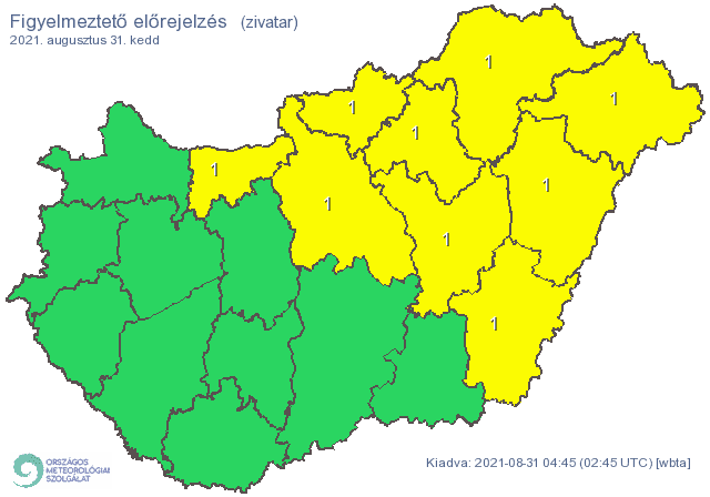 Zivatarok alakulhatnak ki északkeleten 