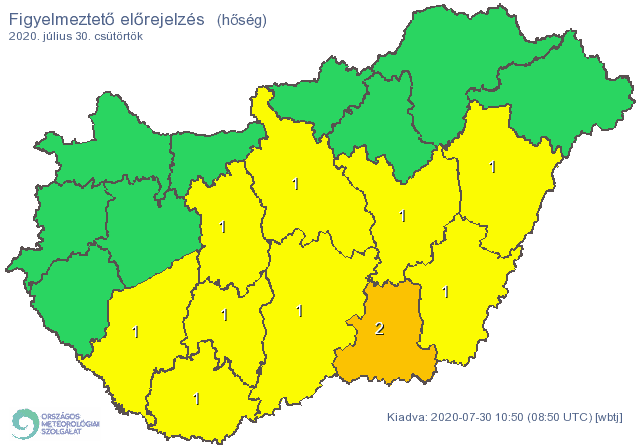 Csütörtökön is zivatar és hőség várhat ránk