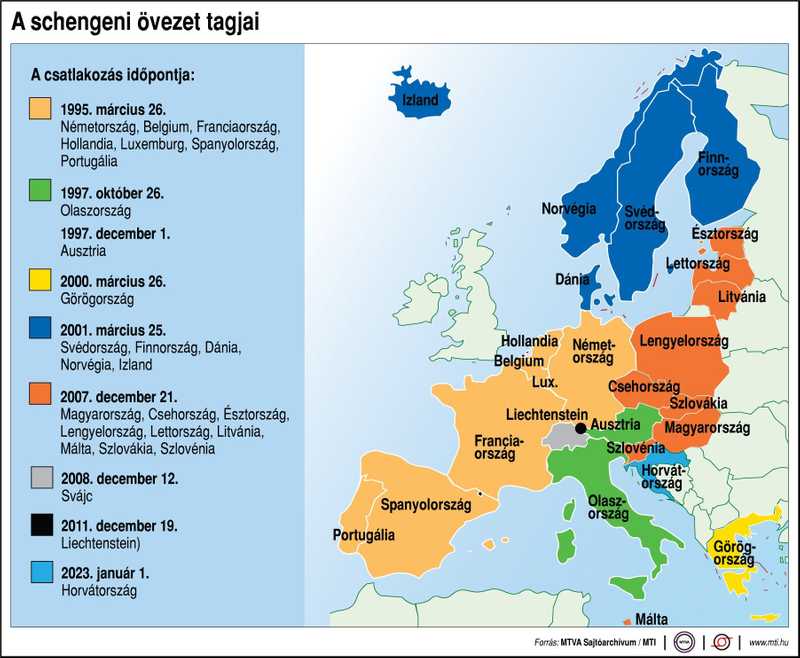 A horvát-magyar határátkelőkön a schengeni szabályok érvényesek