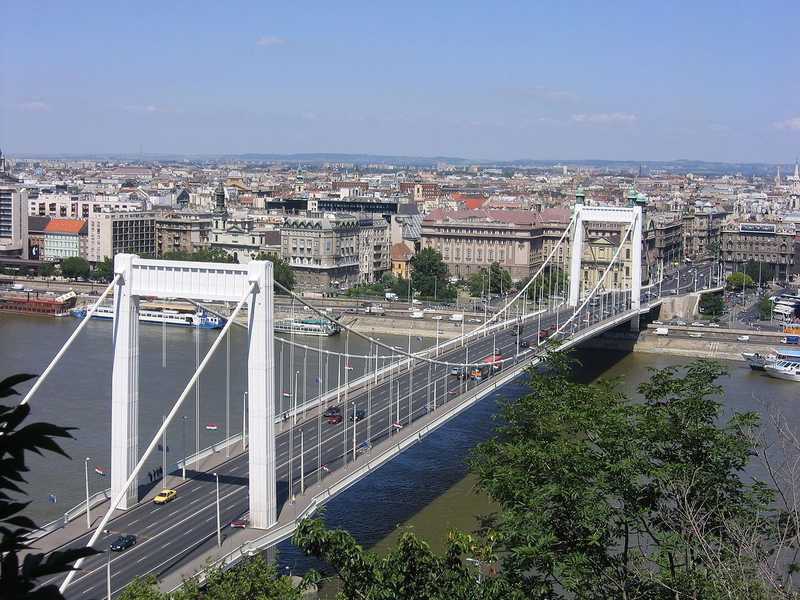 Egy férfi az Erzsébet hídra mászott, három óra múltán sikerült leszedni onnan